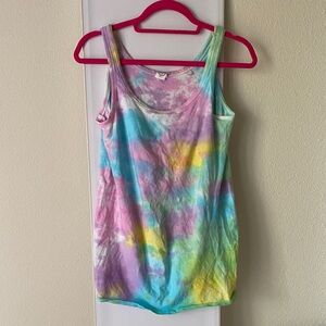 SKINN Multicolor Tie-Dye Tank Top